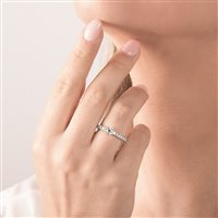 Anello Mirco Visconti Donna Solitario in Oro bianco Diamante 1.05 Ct MV202/40 - MV202/40